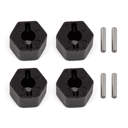 ASSOCIATED CR12 WHEEL HEXS & PINS SET
